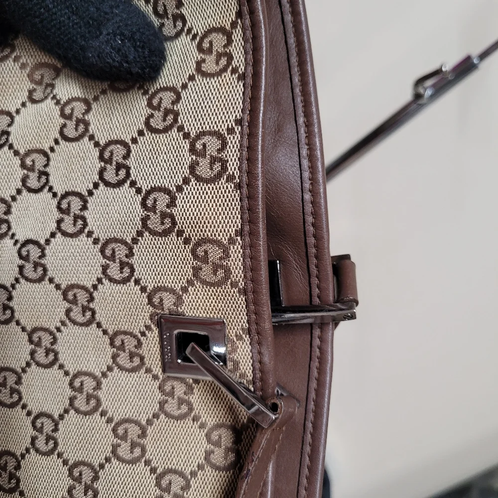 🛑SOLD🛑Gucci Beige and Brown Women's Tote Bag - Picture 5 of 9
